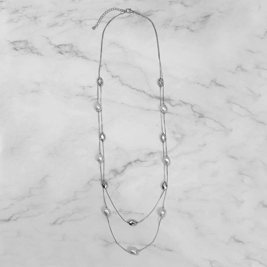 Diamond Cut Pebbles Necklace