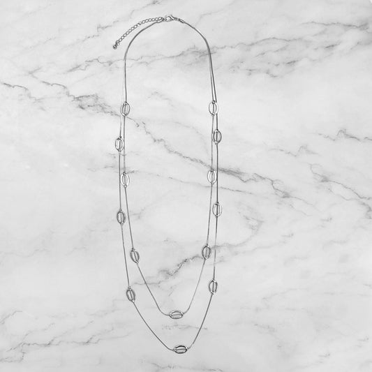 Hallow Ovals Necklace