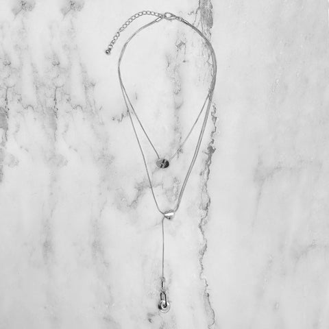 Dangling Shapes Pendant Necklace