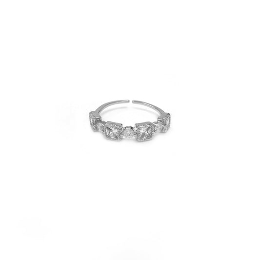 Princess Cut Diamante Set Ring