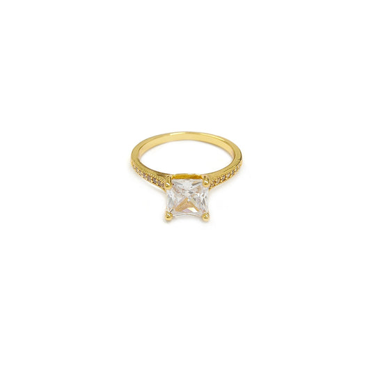 Princess Cut Gemstone  Ring