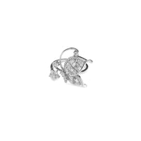Butterfly Diamond Silvery Ring