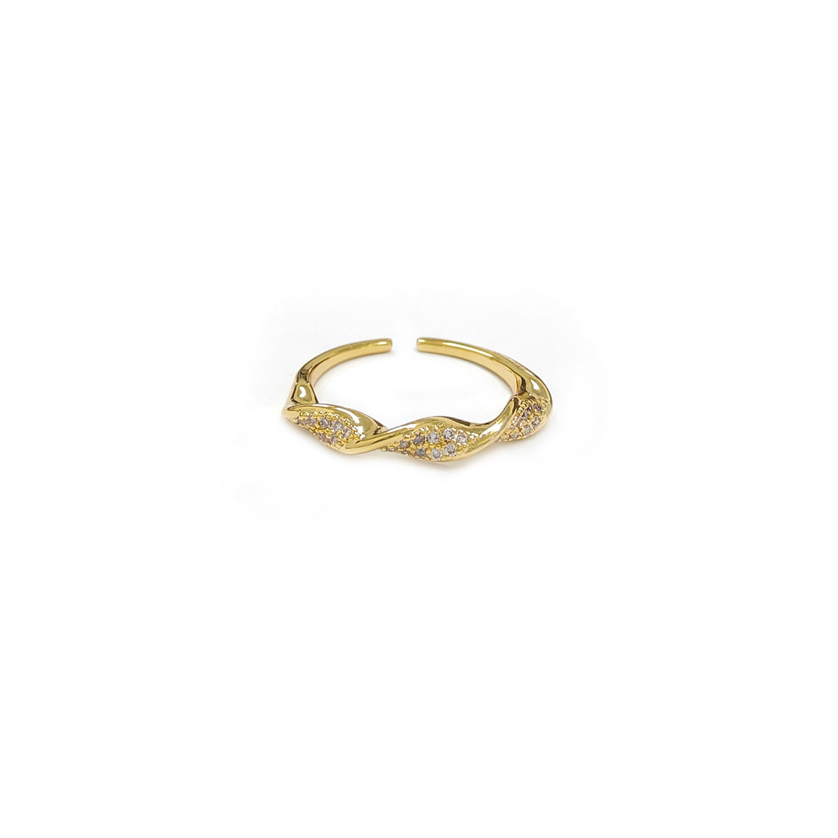 Braided Skinny Golden Ring
