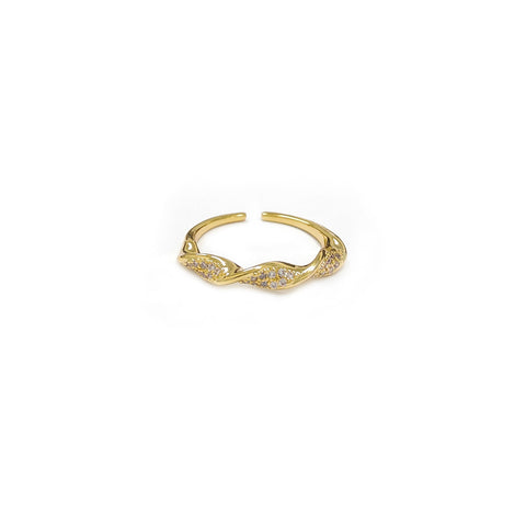 Braided Skinny Golden Ring