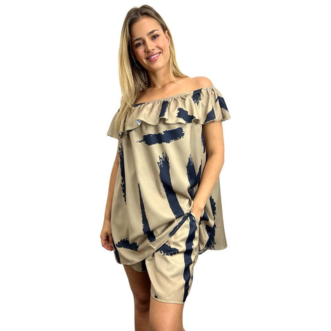 BERMUDA SHORTS CO-ORD SUPER SOFT SILK FEEL LIGHTWEIGHT SATIN MATERIAL