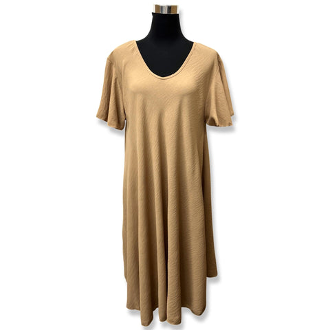 Caramel Swirl Flutter Sleeve Tunic