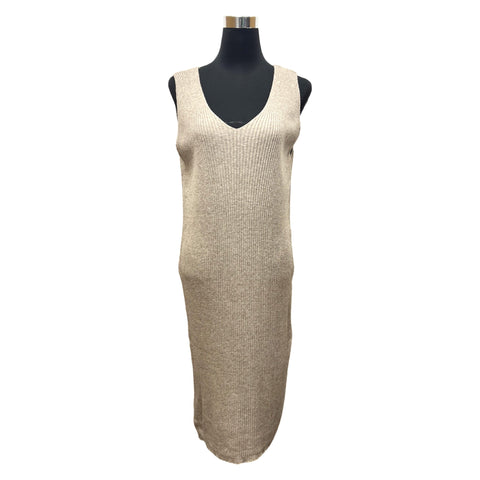 Oatmeal Ribbed Knit Bodycon