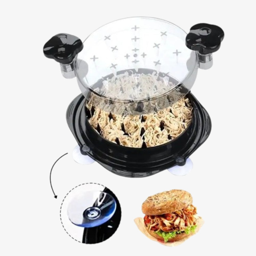 New Anti-slip Base Manual Cooked Chicken Shredder Tool Twist Bbq Tool Non Slip Meat Shredder With Suction Cup for Kitchen