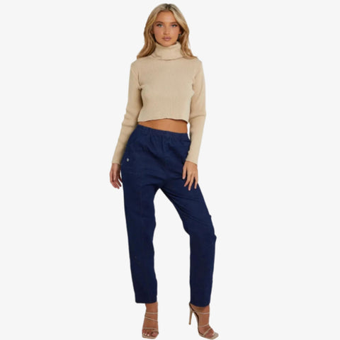 Cherry Berry Magic Stretch Denim Pants
