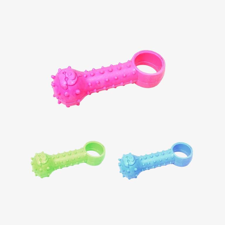 Pet Dog Toy Ball and Ring Shaped Bone 10 cm