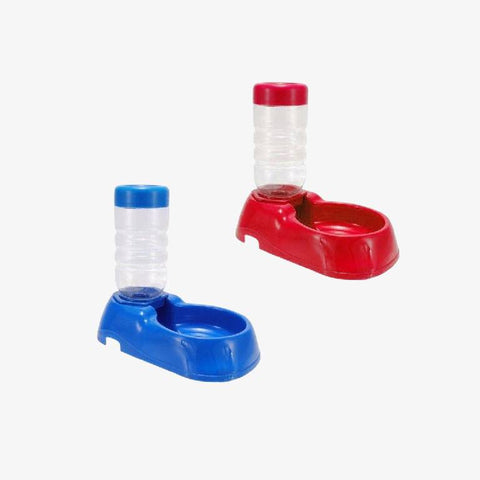 Pet Dog Cat Rabbit Plastic Automatic Food & Water Dispenser Dish