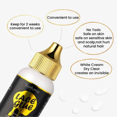 Luxfume Waterproof Lace Wig Glue – Strong Hold, Private Label