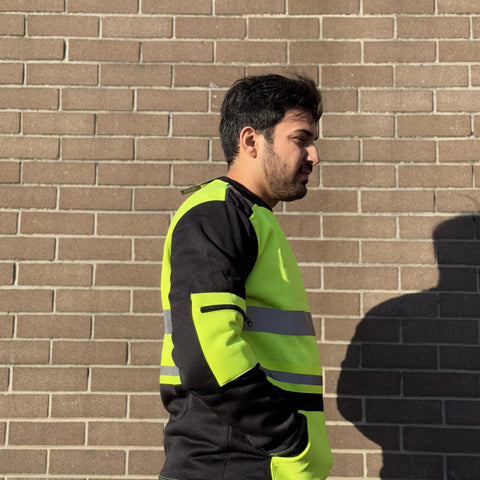 Hi Viz Reflective Visibility Work Safety Sweatshirt