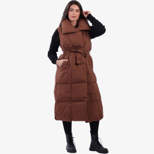 Oversized Sleeveless Bomber Puffer Gilet