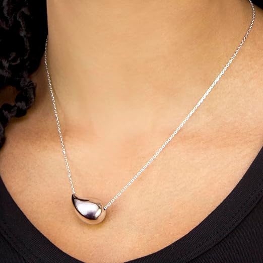 Pear Slider Pendant Adjustable Necklace Women