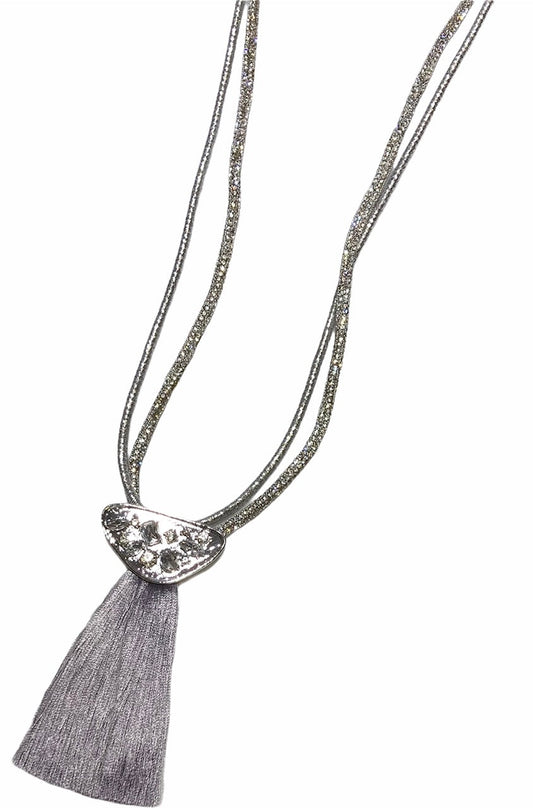 Pendant with Gems and Tassel