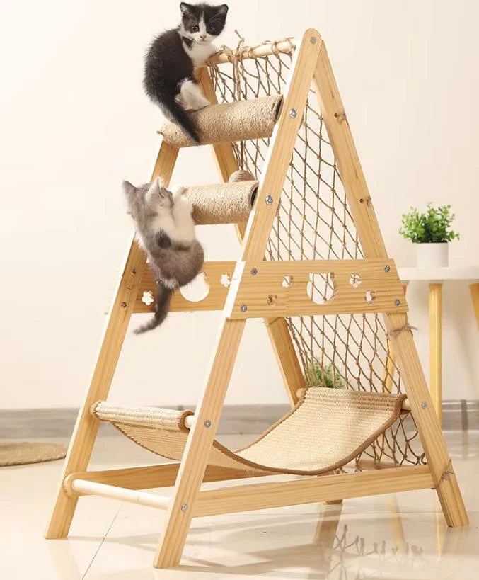 Cat Tree Scratching Post Climbing Activity Centre Sisal Bed Toys Scratcher Tower