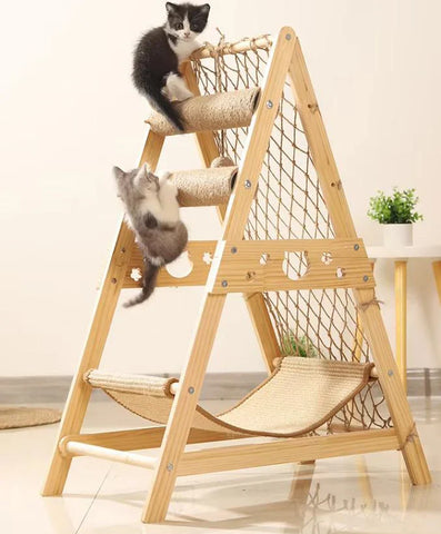 Cat Tree Scratching Post Climbing Activity Centre Sisal Bed Toys Scratcher Tower