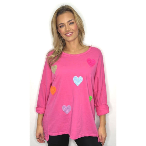 Sweethearts Embroidered Relaxed Fit Sweatshirt