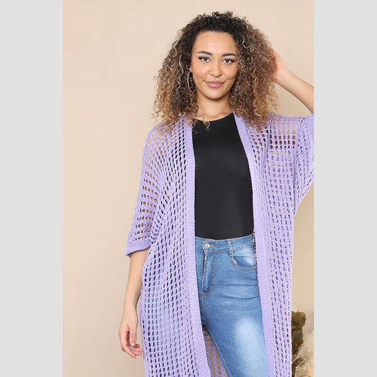 Periwinkle Airy Knit Cover-Up