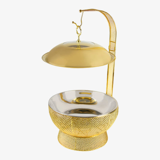 SQ Professional Banquet Ornate Chafing Dish with Lid Gold