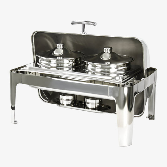 SQ Professional Roll-Top Chafing Dish - Silver