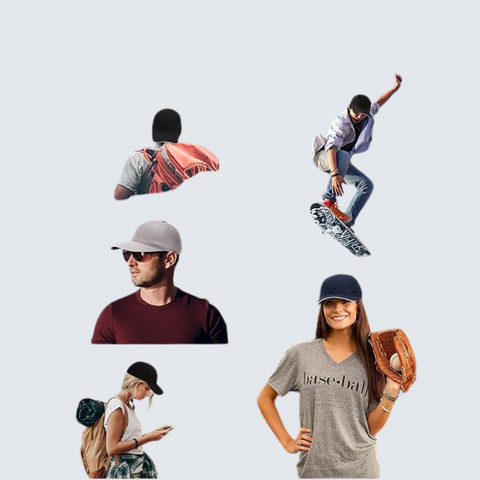 3-Pack Cotton Baseball Caps for Men
