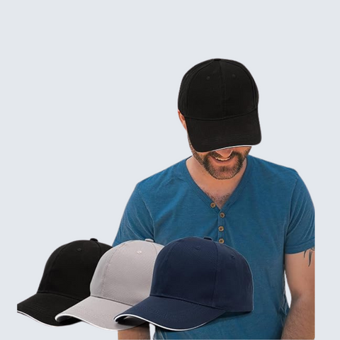 3-Pack Cotton Baseball Caps for Men