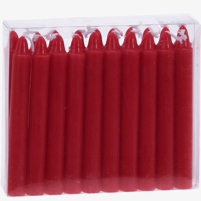Table Candles 8" Pack of 30 Burgundy
