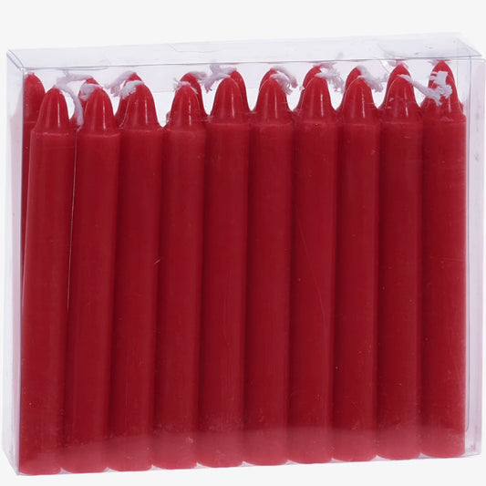 Table Candles 8" Pack of 30 Burgundy