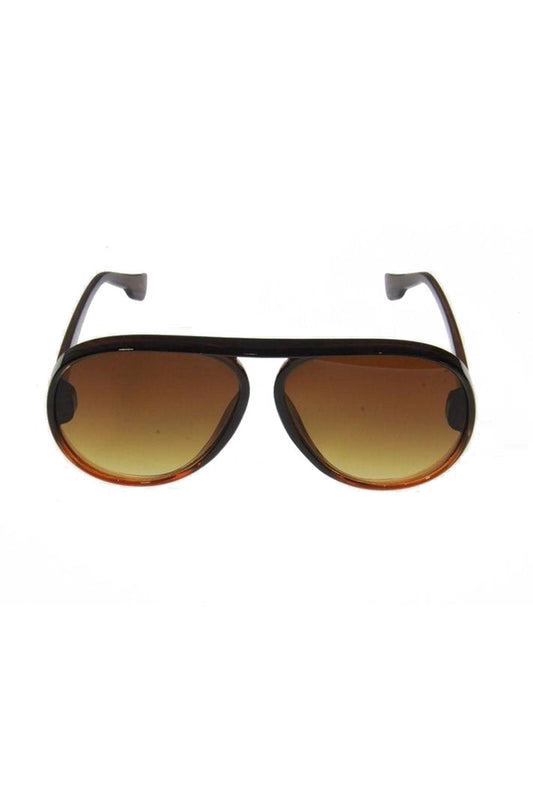 Round Over-sized Plastic Frame Sunglasses