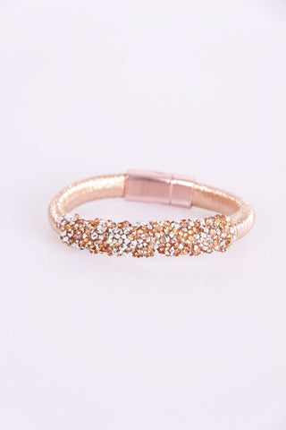 Chunky crystal Double Thread Bracelet