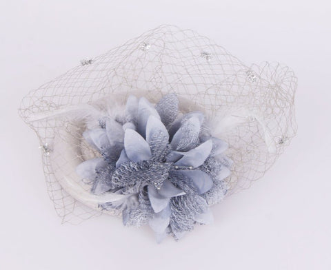 Flower Mesh Net Fascinator