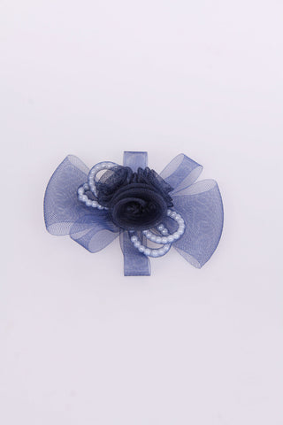 Flower Pearl Mesh Wrap Fascinator