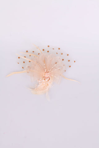 Flower Feather Mesh Fascinator