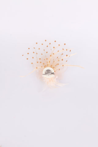 Flower Feather Mesh Fascinator