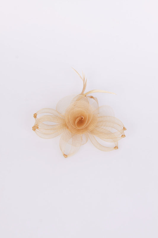 Flower Feather Mesh Fascinator