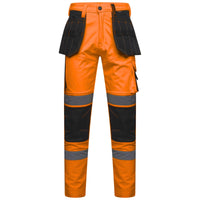 Men's Softshell Workwear Trouser - Orange