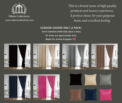 Milano collections Premium Pack of 4 Cushion Covers