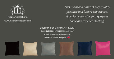 Milano collections Premium Pack of 4 Cushion Covers