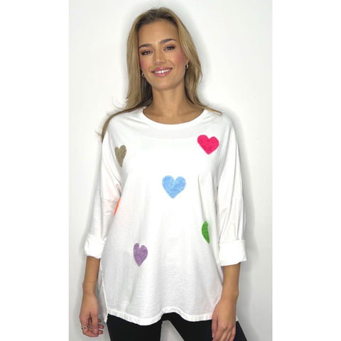 Sweethearts Embroidered Relaxed Fit Sweatshirt