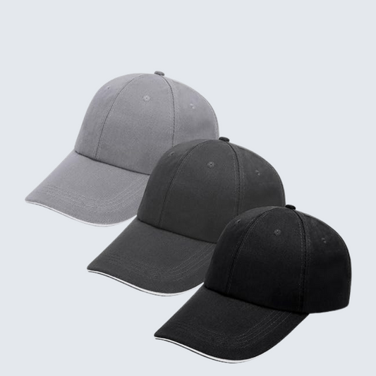 3-Pack Unisex Cotton Baseball Caps