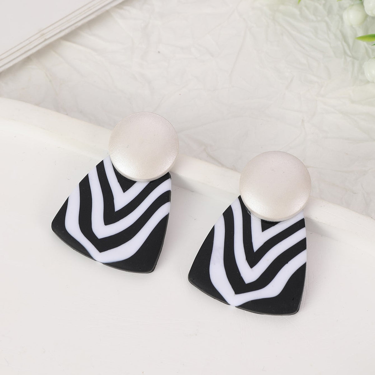 Zebra Patterned Earrings