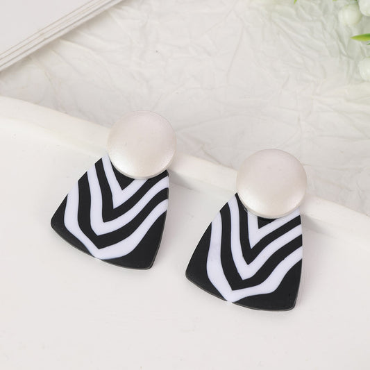 Zebra Patterned Earrings