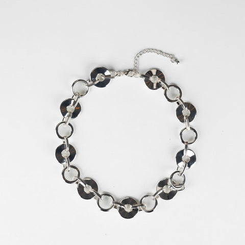 Coin Shapes With Chain Necklace