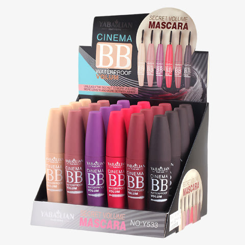 Yabaolian BB Waterproof Mascara Black 24-Pack
