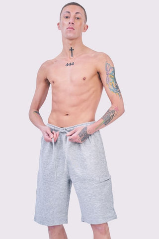 Men Drawcord Side Zipper Plain Shorts [Pack of 8]