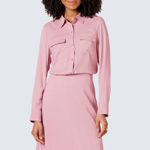 Relaxed-Fit Georgette Shirt for Women