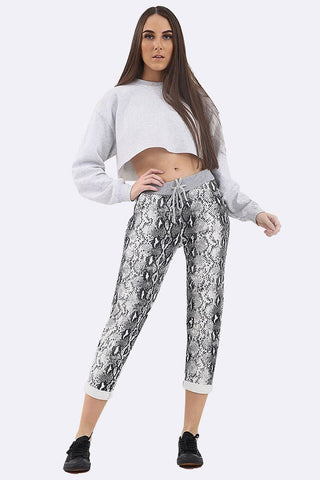 Snake Print Lined Trouser