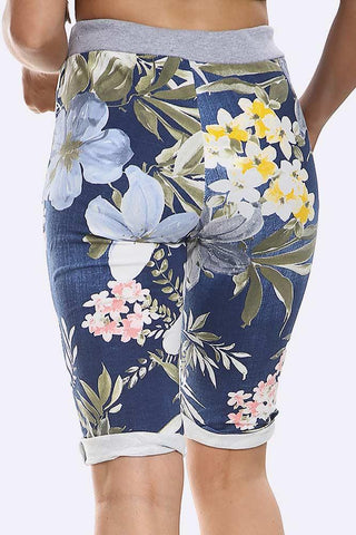 Italian Tropial Print 3/4 Trouser